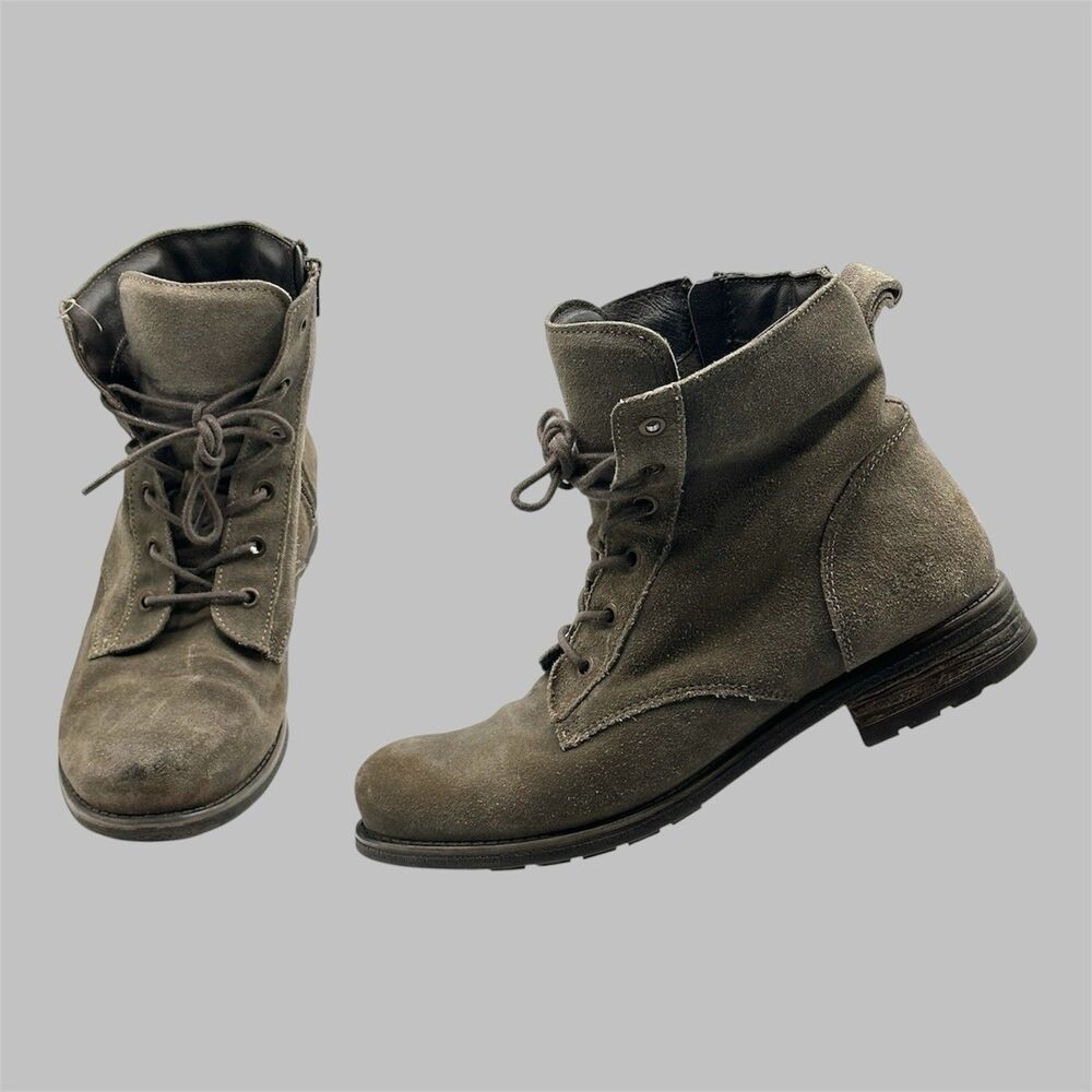 Taos Footwear Women's 40 US 9-9.5 Boot Camp Boot Brown Lace Up Combat Hiking